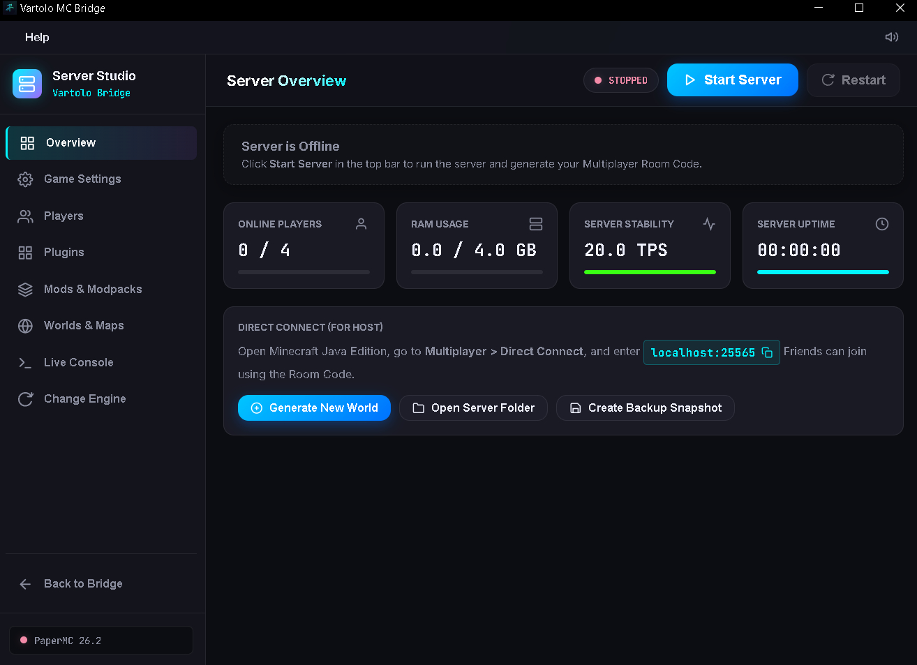 Dedicated Server Studio